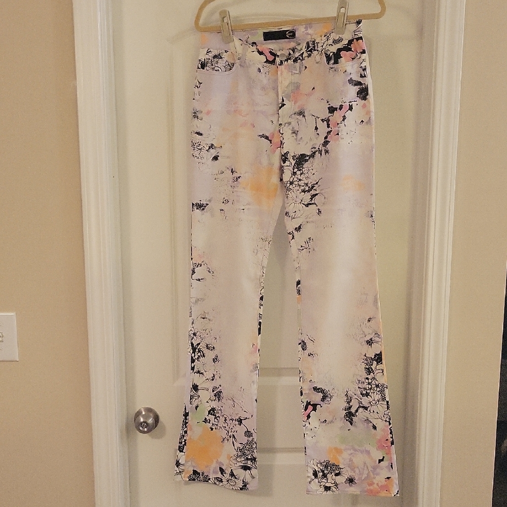 Just Cavalli Multicolor Floral Pants